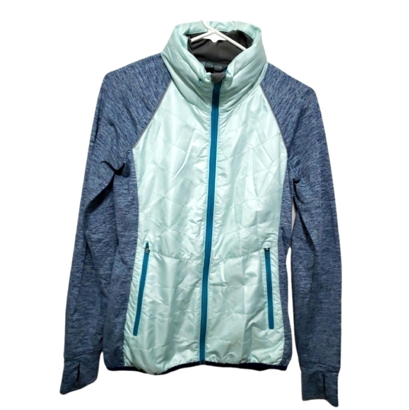 TITLE NINE Quilted Full-Zip Jacket, Color Turquoise, Size S - Picture 4 of 17